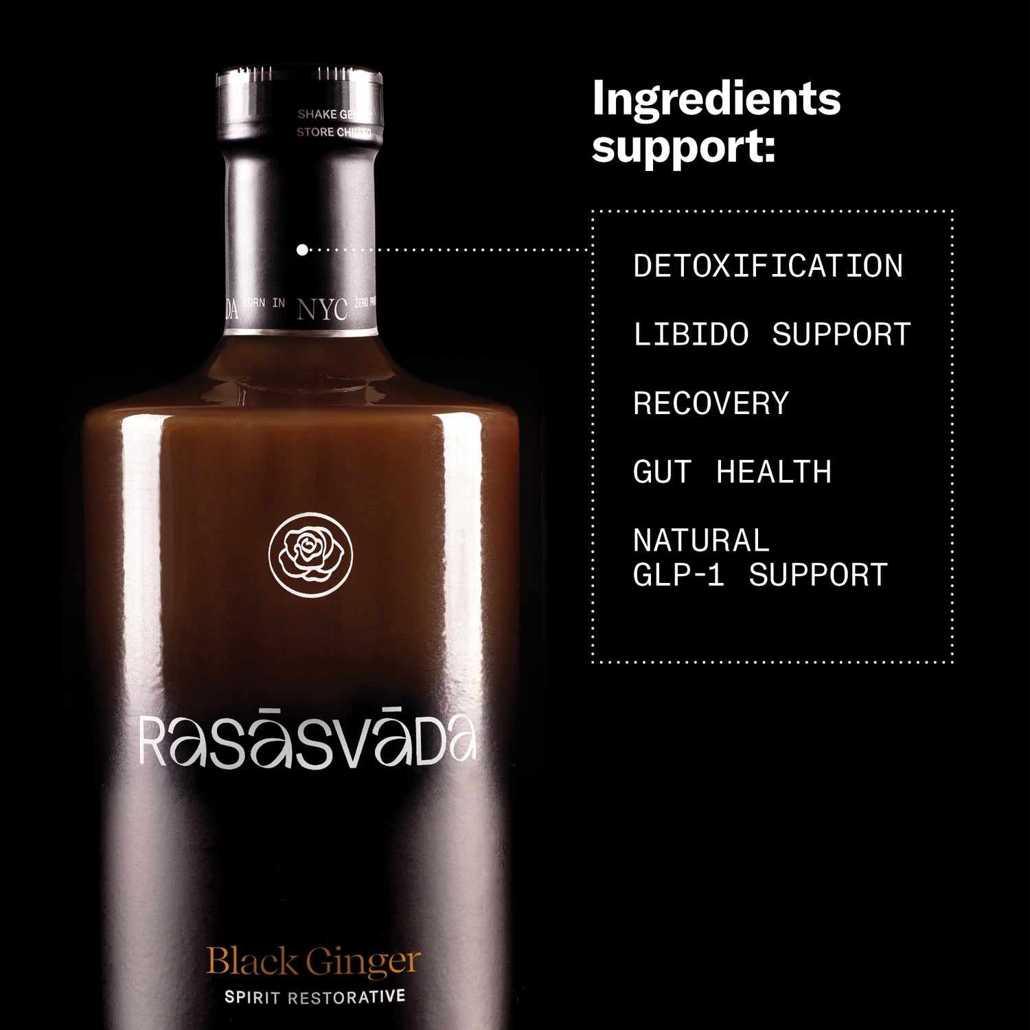 Black Ginger Rasasvada health benefits detoxification libido support recovery gut health natural glp-1 support